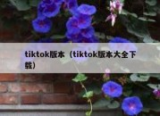 tiktok版本（tiktok版本大全下载）