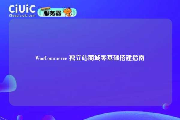 WooCommerce 独立站商城零基础搭建指南